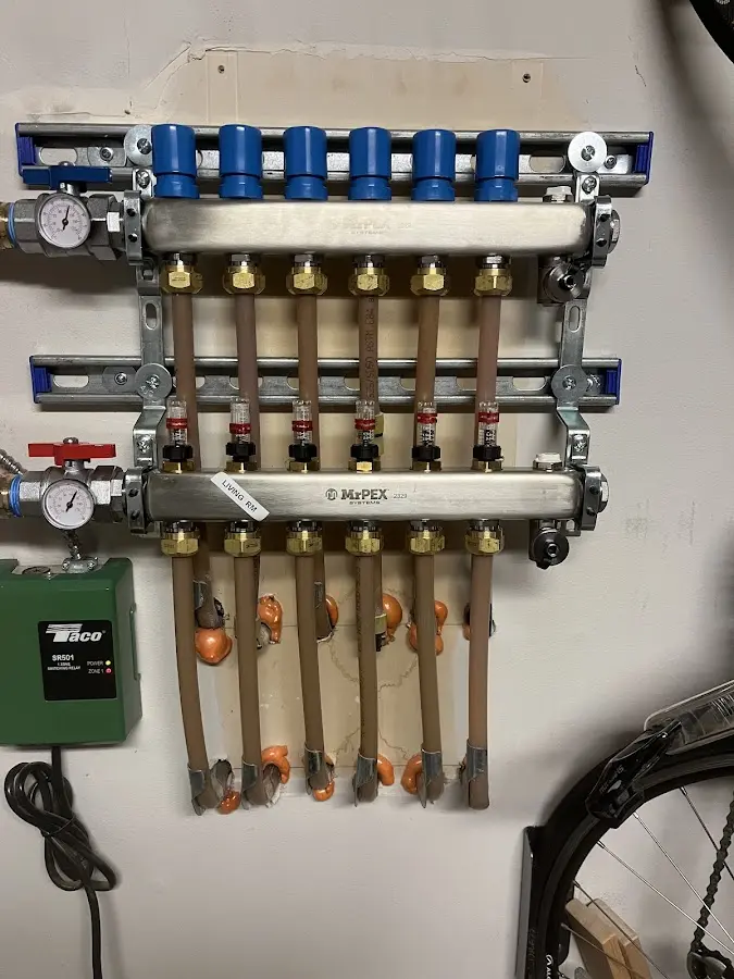 Plumber performing Gas Line Installation at a residential property in Gladewater